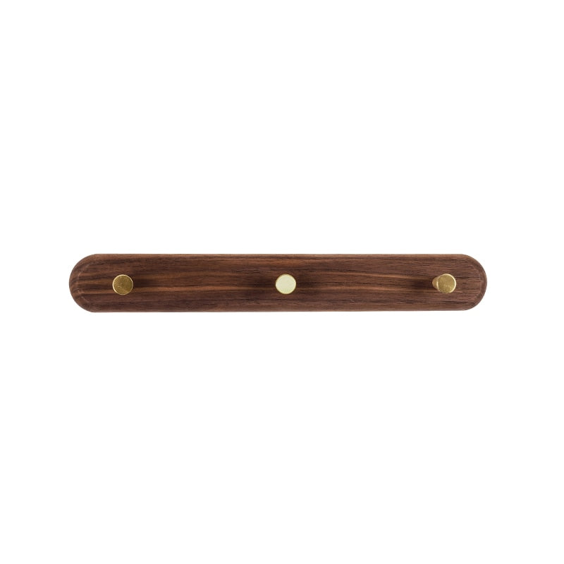 Brunn – Porte-manteau mural en bois massif & laiton