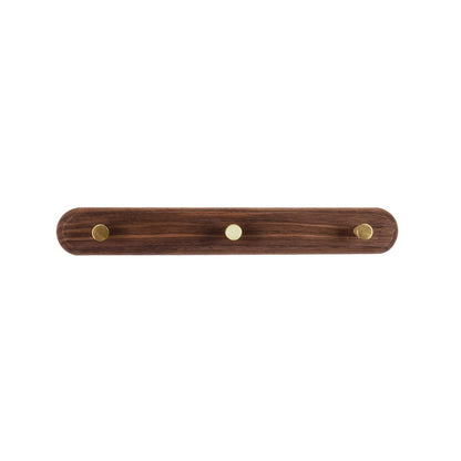 Brunn – Porte-manteau mural en bois massif & laiton