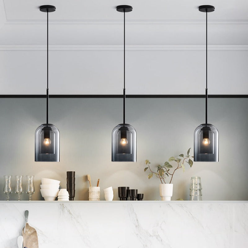 Hyun – Lustre en verre créatif au design rétro