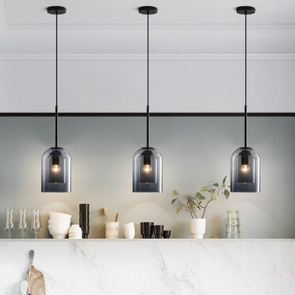 Hyun – Lustre en verre créatif au design rétro