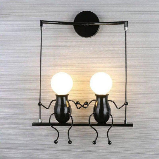 Maxim – Élégante Lampe de Couloir en Fer Forgé