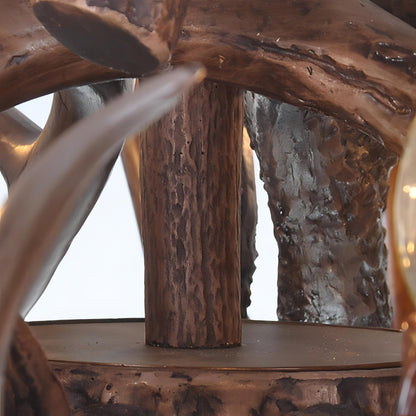 Elrik – Lustre nordique design bois de cerf
