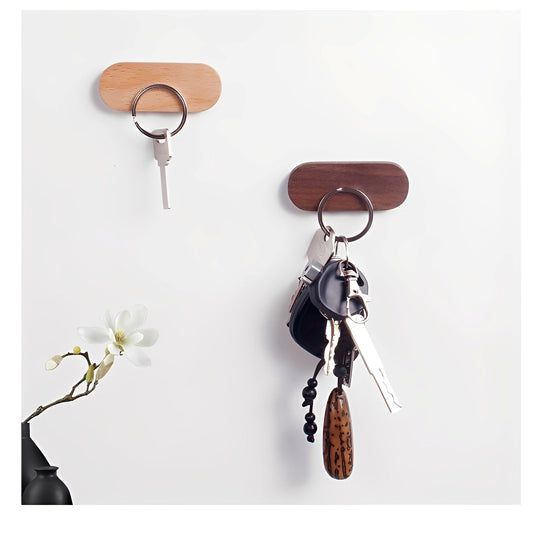 Nara – Porte-clés magnétique en bois sans percer