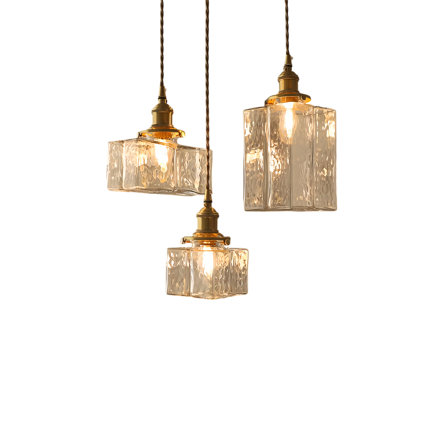 Farrah - Suspension moderne en verre style rétro
