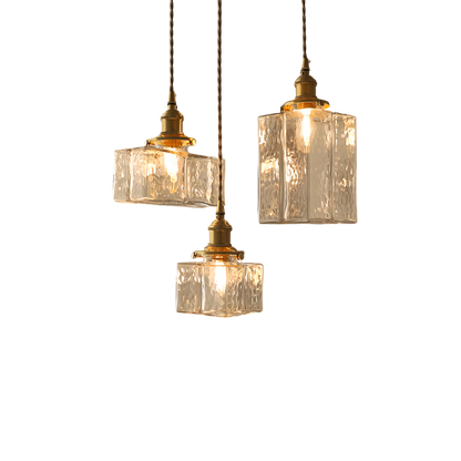 Farrah - Suspension moderne en verre style rétro