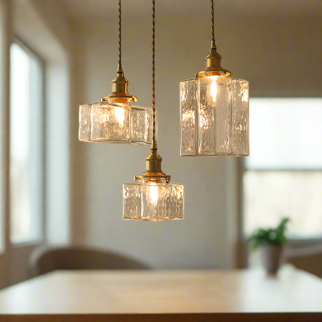 Farrah - Suspension moderne en verre style rétro