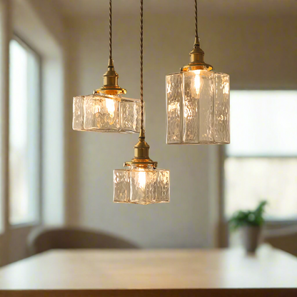 Farrah - Suspension moderne en verre style rétro