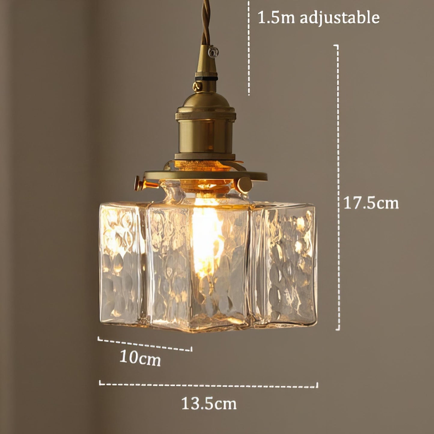 Farrah - Suspension moderne en verre style rétro