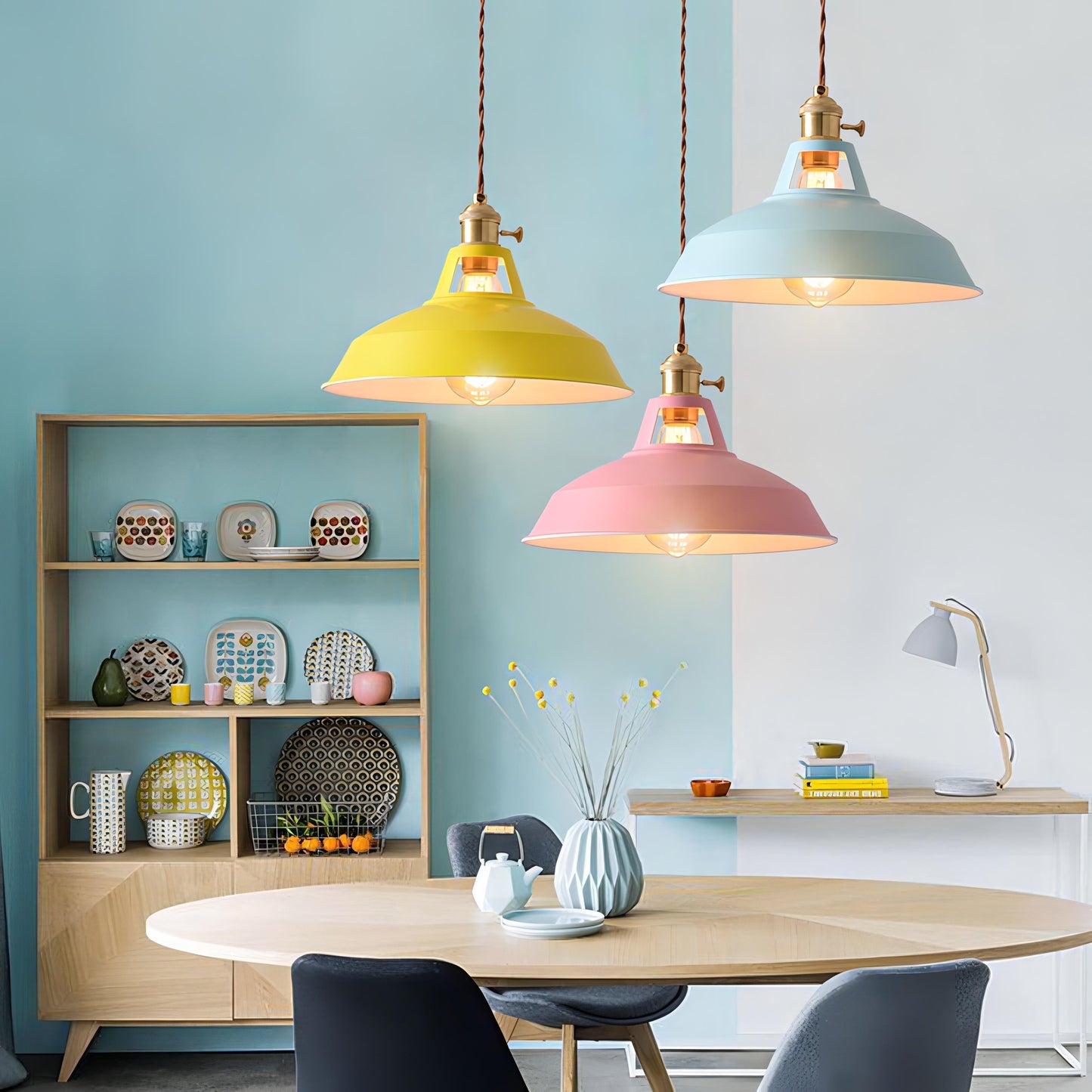 Heidi – Lampe suspendue rétro nordique
