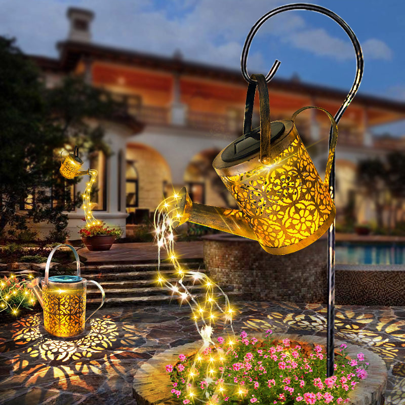 Yara – Lampe de jardin solaire en fer forgé