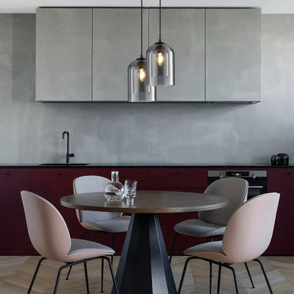 Hyun – Lustre en verre créatif au design rétro