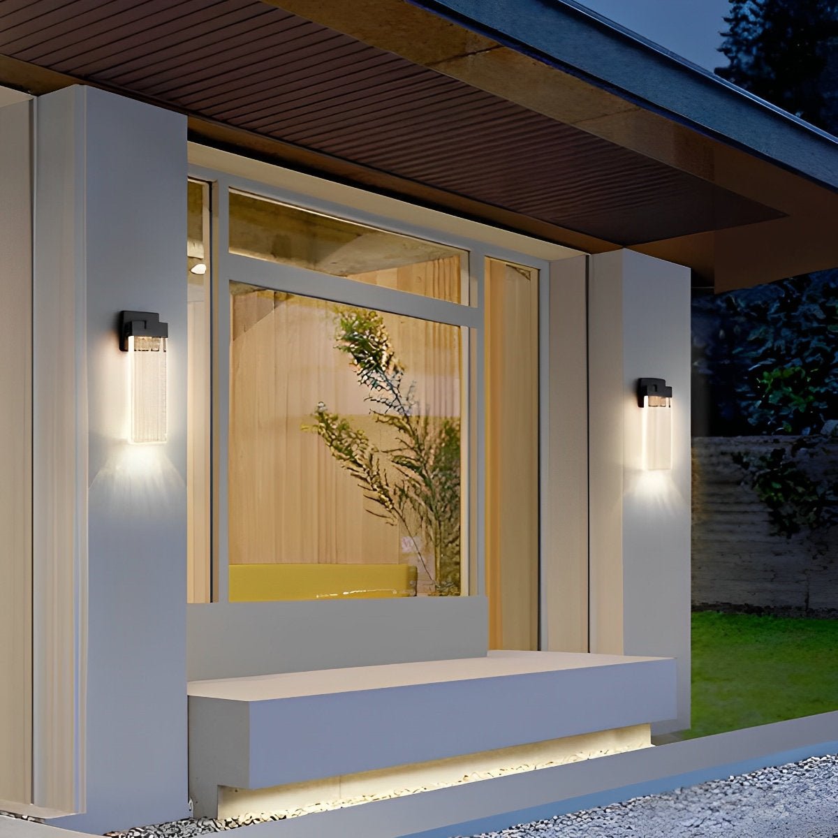 Xena – Applique murale rectangulaire en cristal