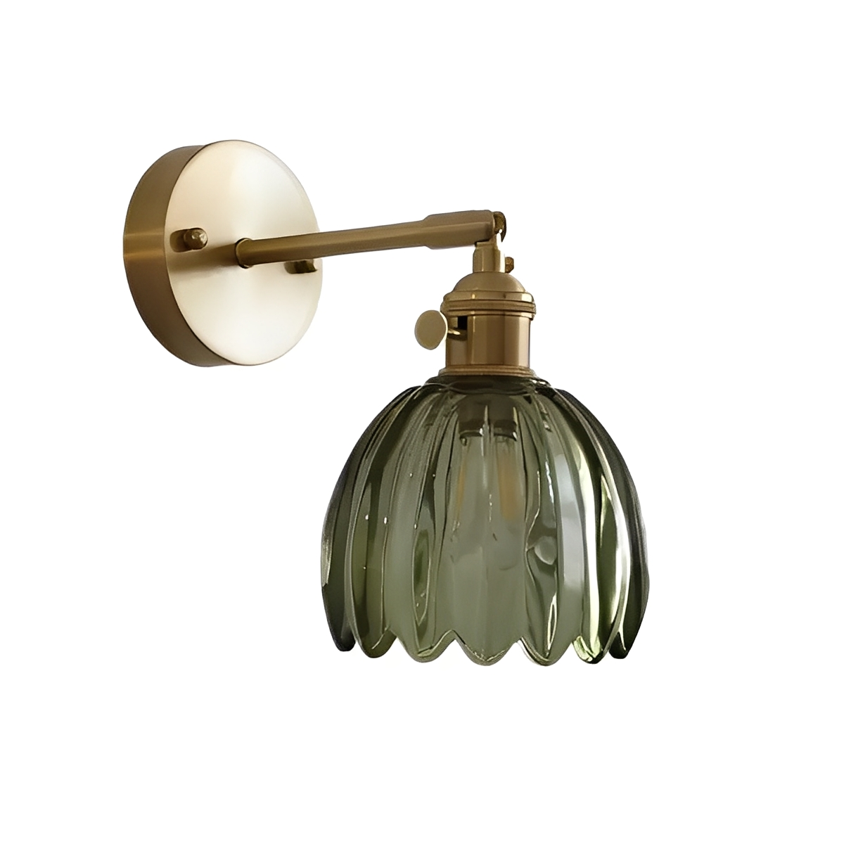 Fiona – Applique en Verre Cuivre Rétro