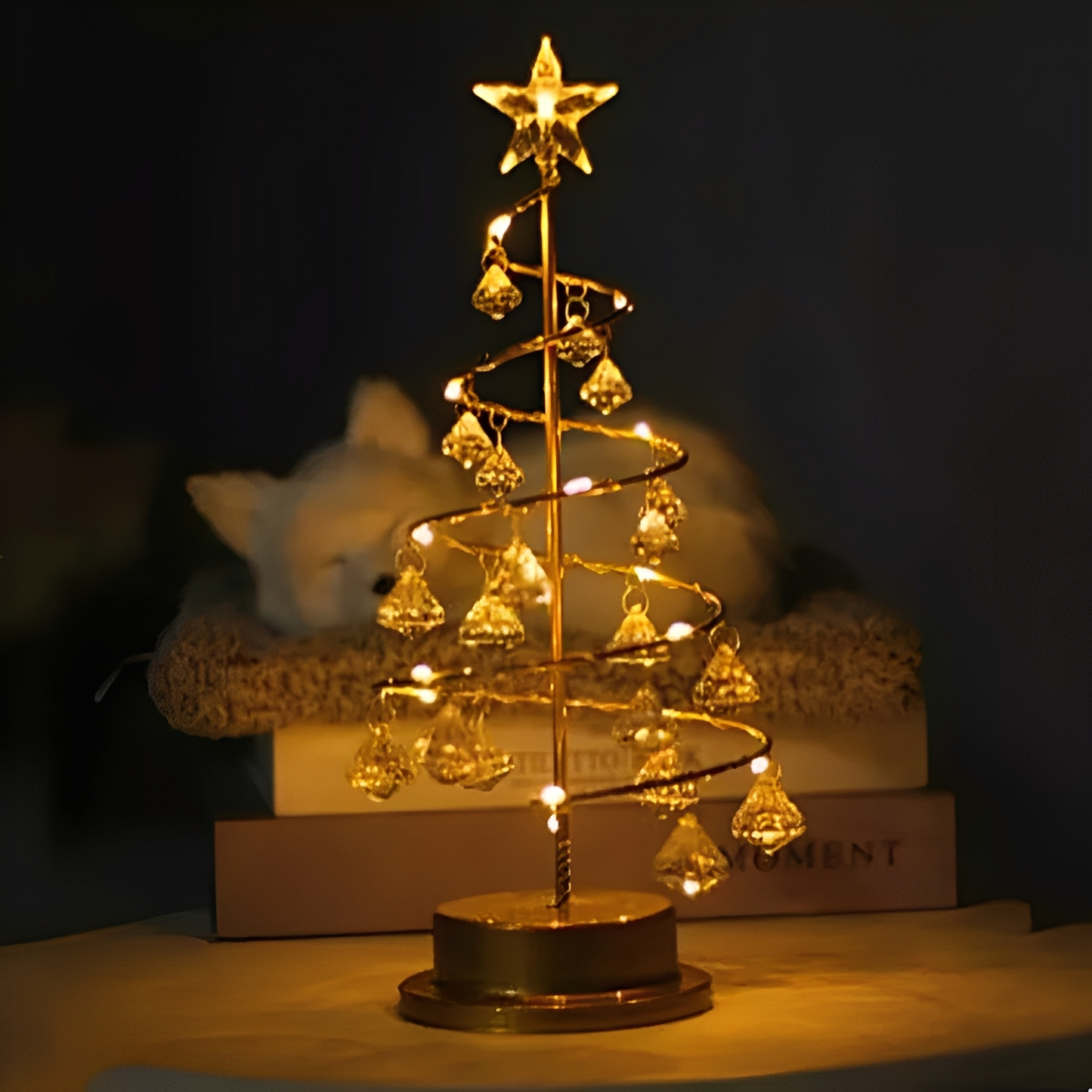 Yamira – Guirlande lumineuse LED arbre de Noël en cristal