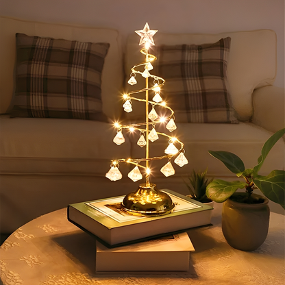 Yamira – Guirlande lumineuse LED arbre de Noël en cristal