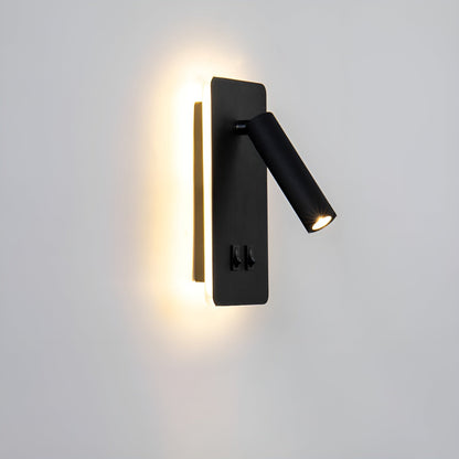 TubePivot – Lampe murale orientable en métal épuré