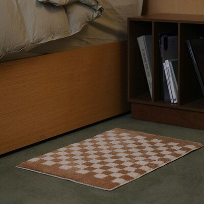 DouxCarré – Tapis de bain à carreaux ultra moelleux