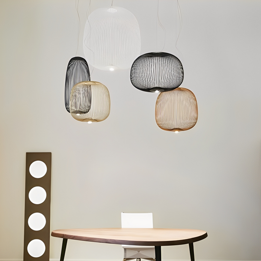Corvin – Lustre Cage à Oiseaux Moderne