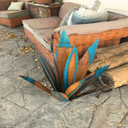 Marvida – Sculpture Feuille en Métal-Tequila