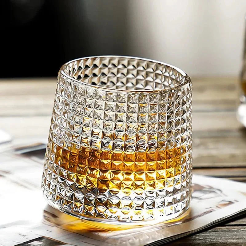 VagueVerre – Verre à whisky texturé à effet ondulé