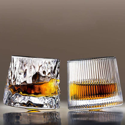 VagueVerre – Verre à whisky texturé à effet ondulé