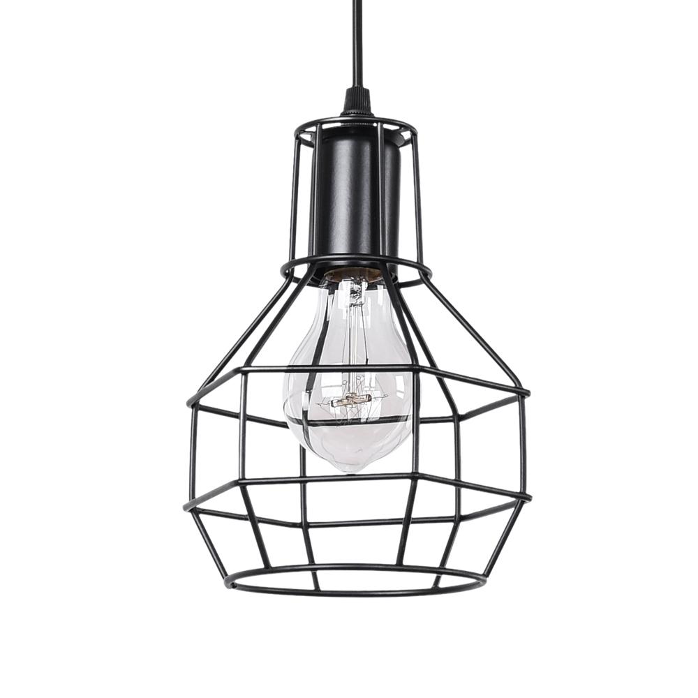 Caleb – Lustre en fer industriel en cage