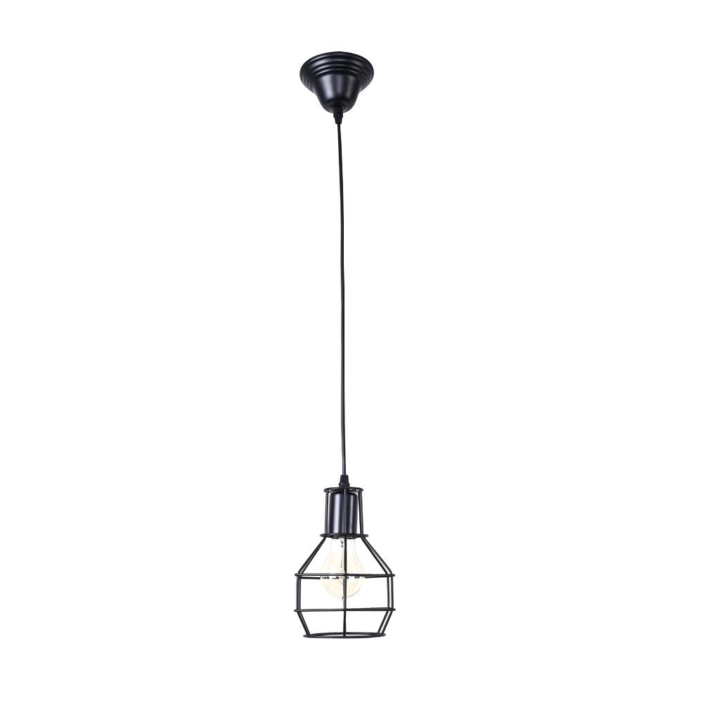 Caleb – Lustre en fer industriel en cage