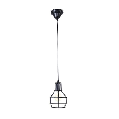 Caleb – Lustre en fer industriel en cage
