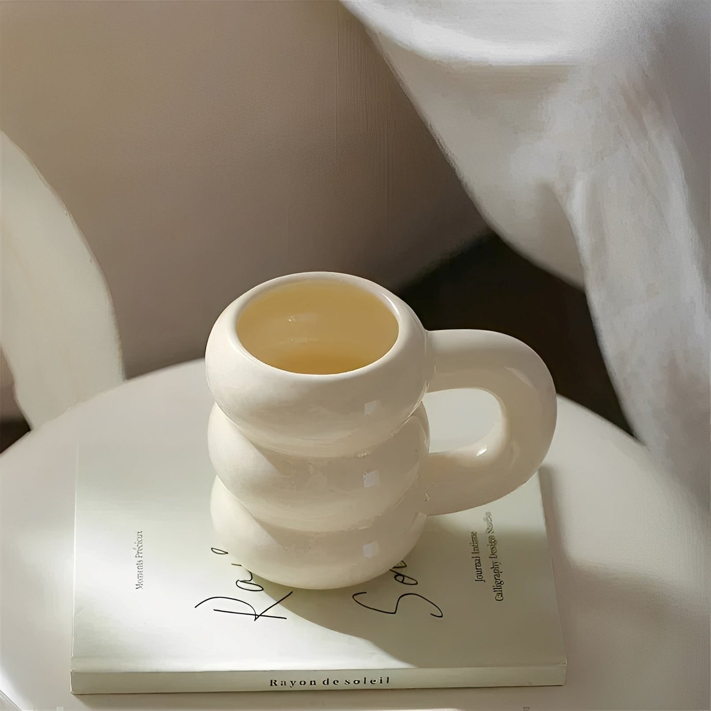 Amélie – Grande Tasse en Céramique Style Français