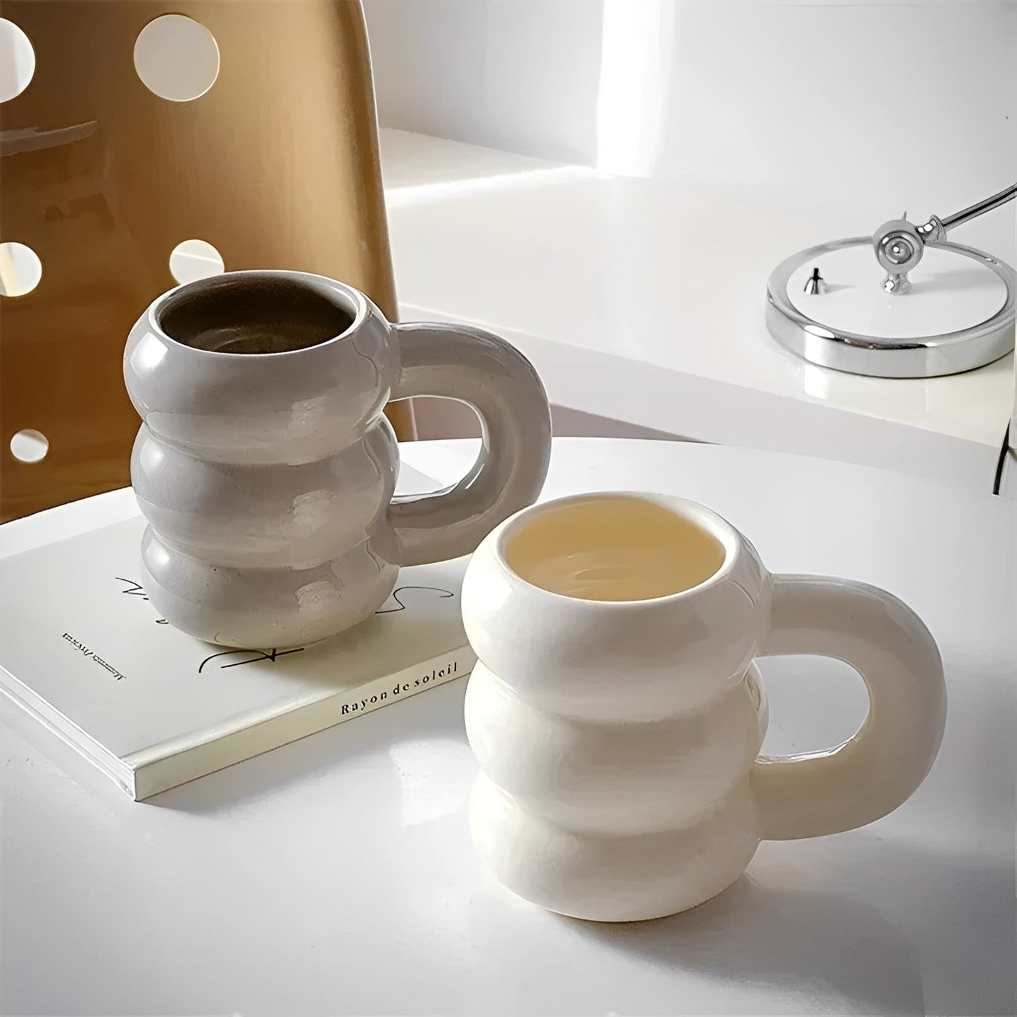 Amélie – Grande Tasse en Céramique Style Français