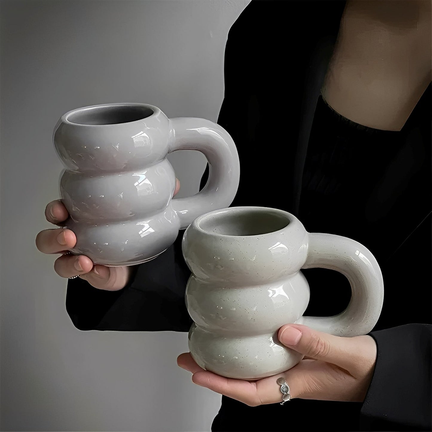 Amélie – Grande Tasse en Céramique Style Français