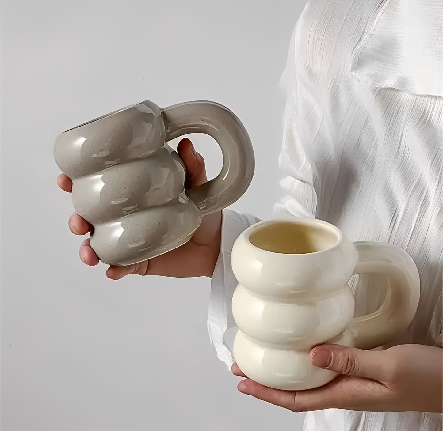 Amélie – Grande Tasse en Céramique Style Français