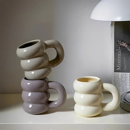 Amélie – Grande Tasse en Céramique Style Français