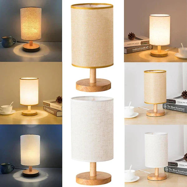 Lunora – Lampe de chevet en bois massif