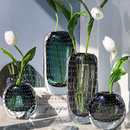 Tessa – Vase bulle de verre coloré