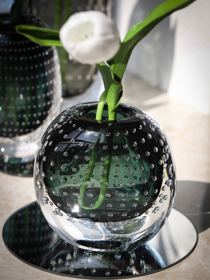 Tessa – Vase bulle de verre coloré