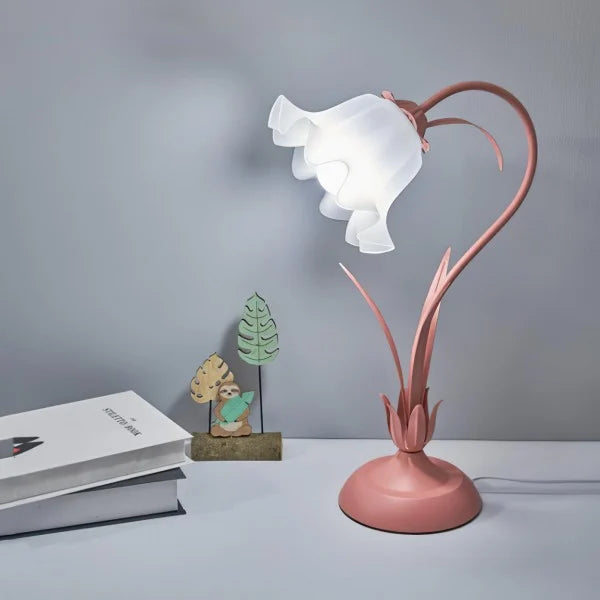 Inga – Lampe de Table Vintage Fleurs Ajustable