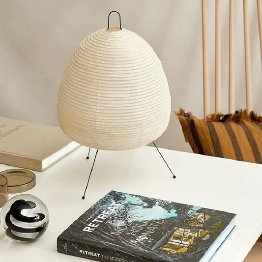 LueurZen – Lampadaire japonais en papier de riz traditionnel