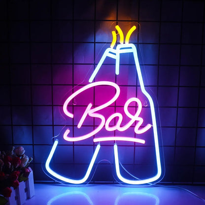 BarNéon – Panneau mural lumineux pour ambiance festive