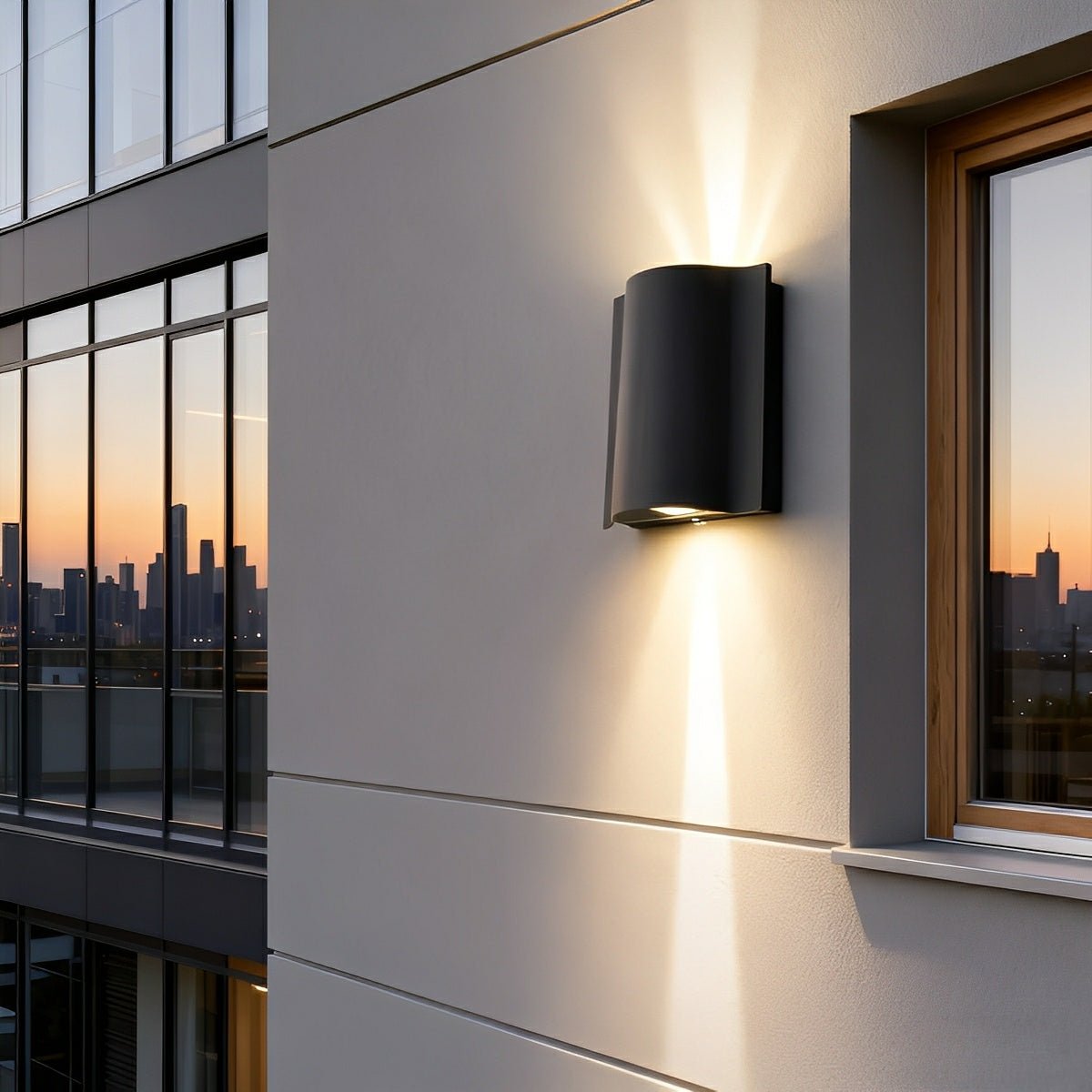 Kavira – Lampe Murale Ondulations Modernes Étanche
