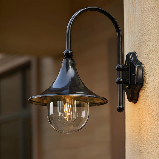 Torilyn – Applique murale LED vintage étanche à corne