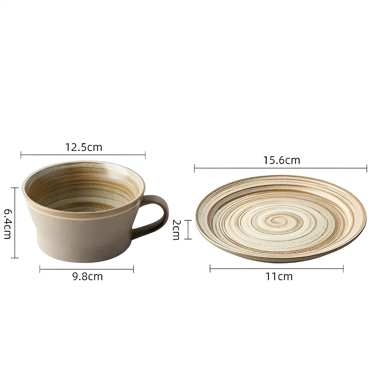 Felipe – Tasse à café en grès élégante