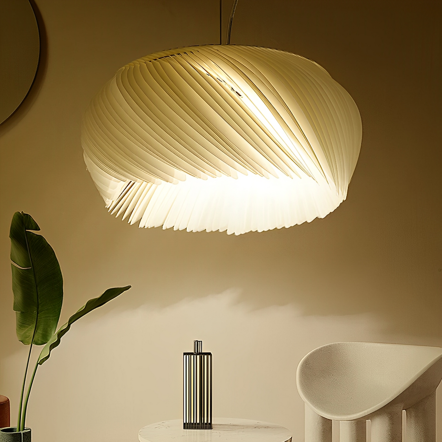 Lucine – Lustre moderne en acrylique avec élégance claire